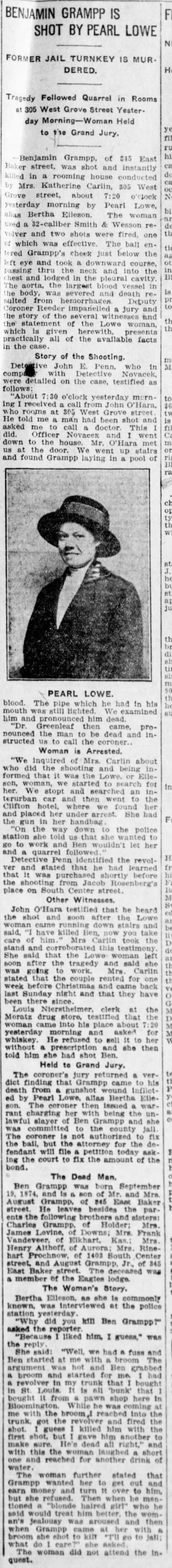 Clipping from The Pantagraph